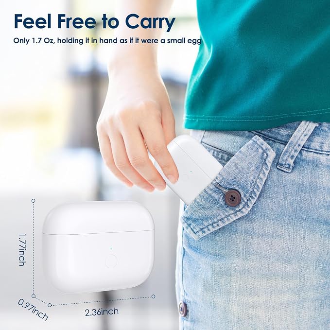 Replacement Charging Case for Airpods Pro 1st 2nd, USB C Charging Port for Airpod Pro 2 Charging Case Replacement
