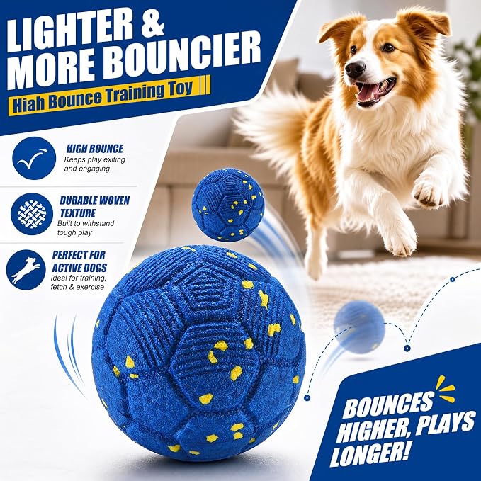 vinkey Smart Interactive Dog Toy, Dog Ball Toy, Automatic Moving, Bouncing, and Rotating, E-TPU Material, IP56 Waterproof Rating, Active Rolling Ball for Puppy, Medium and Large Dogs