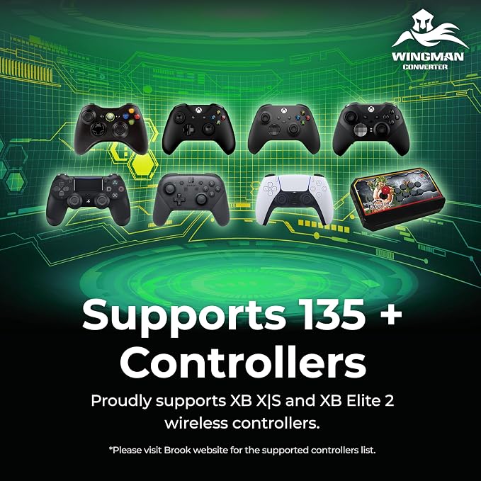 Brook Wingman XB 3 Converter - Elevate Your Gaming: Wireless Adapter for Xbox Series X/S, Xbox One, and PC with Remap & Turbo Features [Official Exclusive Edition]
