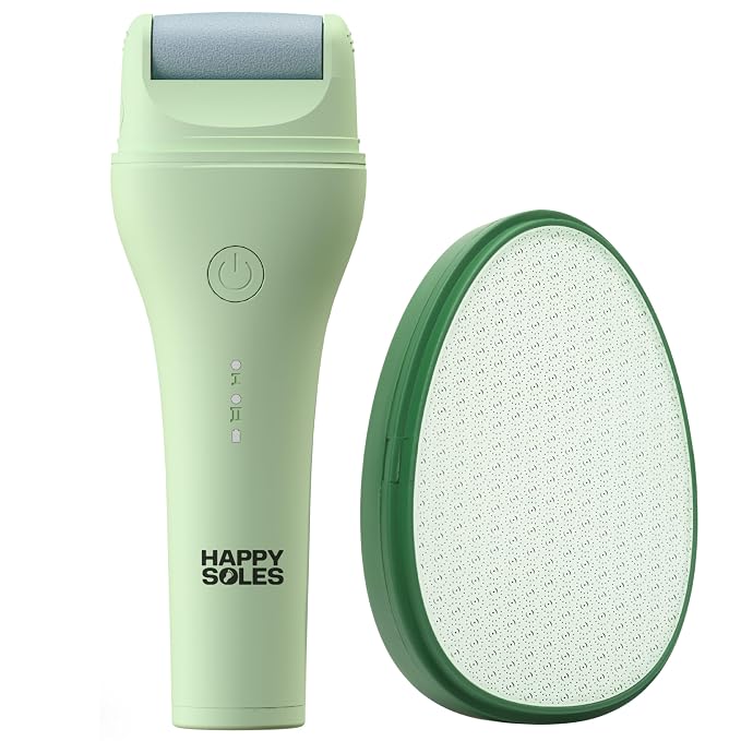 Electric Callus Remover & Nano Glass Foot File Bundle - Rechargeable Professional Pedicure Tools for Smooth Soft Cracked Heels
