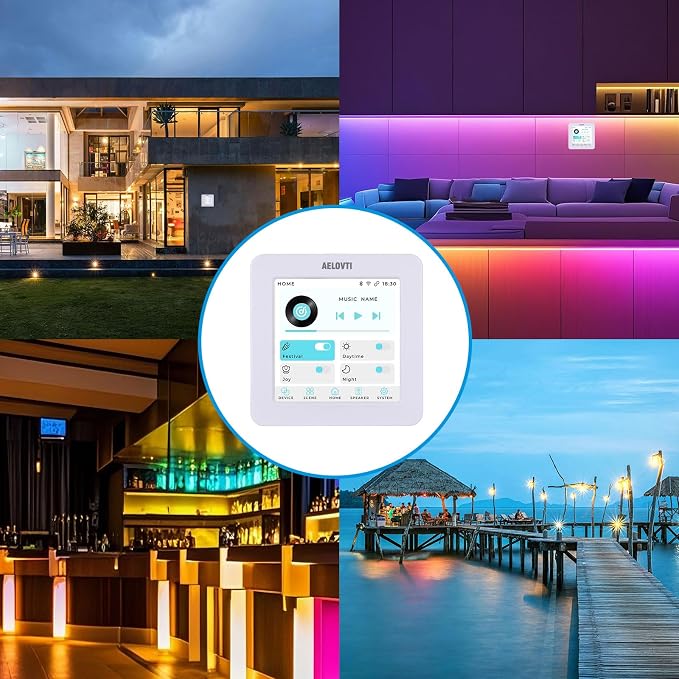 Smart Courtyard Butler 3.5 Touch Screen Tuya App, DIY Scene for Multi-Device Sync Control Including Light,Breaker,Doorbell, More devices are coming...