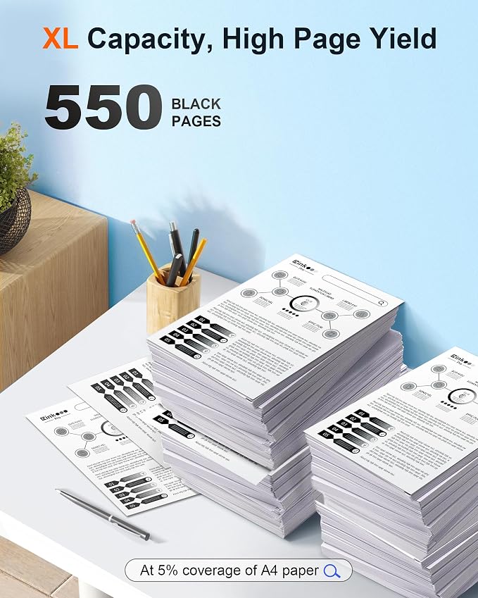 E-Z Ink Pro LC203XL Compatible Ink Cartridge Replacement for Brother LC203 XL LC201 to Use with MFC-4320DW MFC-J4420DW MFC-J4620DW MFC-J460DW MFC-J480DW MFC-J485DW MFC-J5520DW J5620DW (Black, 3 Pack)