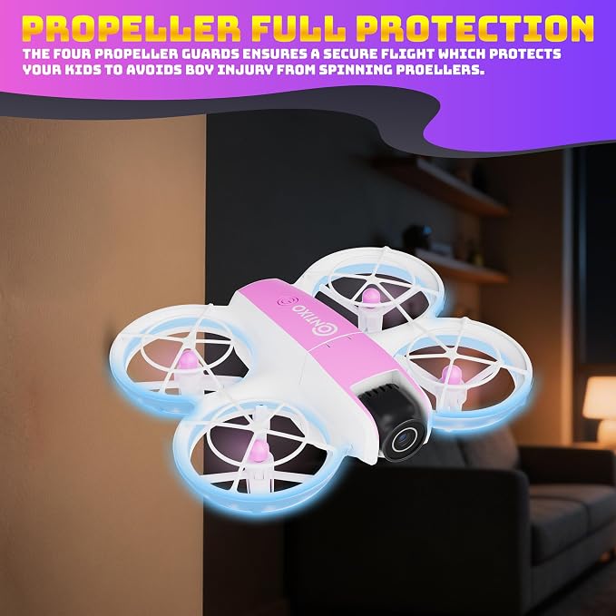 Contixo F15 Astro Mini Drone with 2.4" Screen Remote – 720P HD Dual Camera, Live Video Display, Optical Flow Hover, One-Key Takeoff/Landing, 360° Stunts, 2 Batteries, Beginner Drone for Kids & Adults