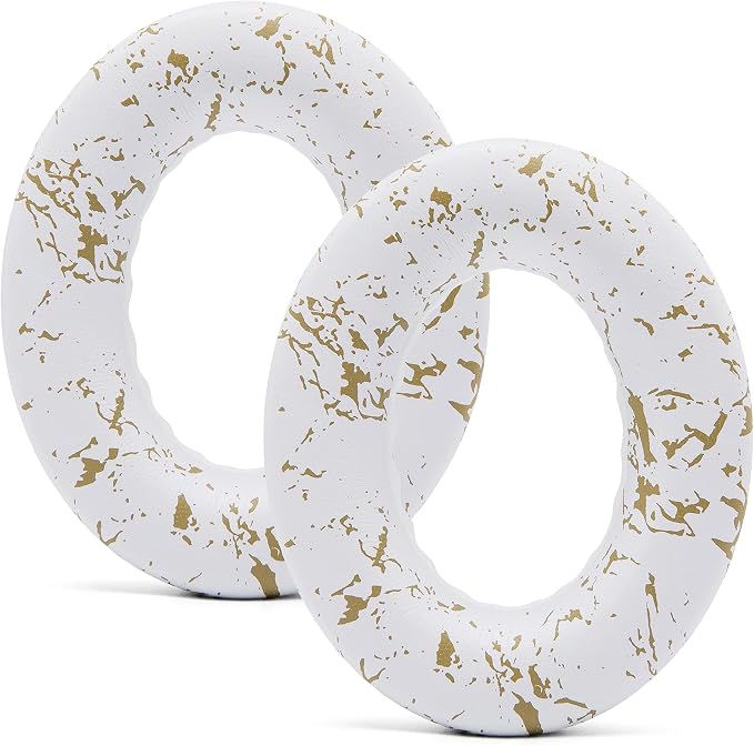 WC Wicked Cushions Upgraded Replacement Ear Pads for Bose 700 Noise Cancelling Headphones (NC700) - Softer PU Leather, Luxurious Memory Foam, Added Thickness, Extra Durable Ear Cushions |(Gold Marble)