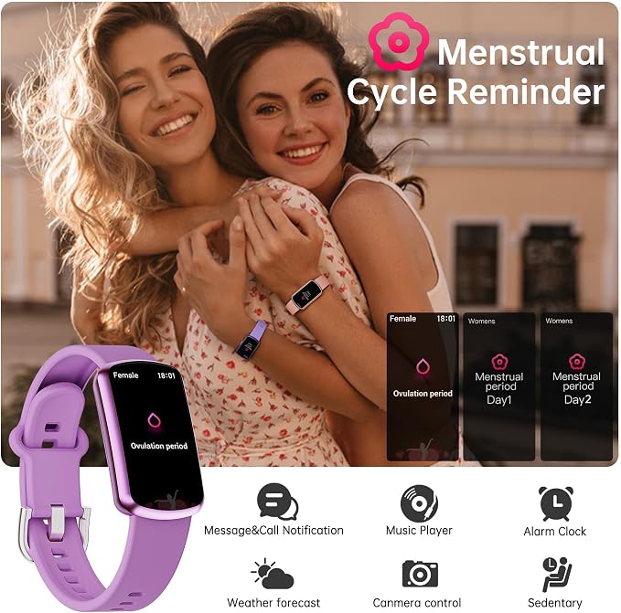 Health Fitness Tracker with 24/7 Heart Rate, Smart Watch with Blood Pressure and Blood Oxy-gen Monitor, Bulit-in 120+ Sport Mode, Sleep Tracking Waterproof Activity Tracker for Women Men