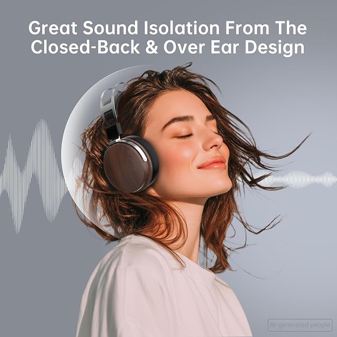 Wired Studio Headphones with 32Ω, Professional Over-Ear Monitor Headset for Recording Mixing DJ Podcast Audiophile, Detachable Cables & Comfortable Protein Leather, Stereo for Computer Guitar Amp