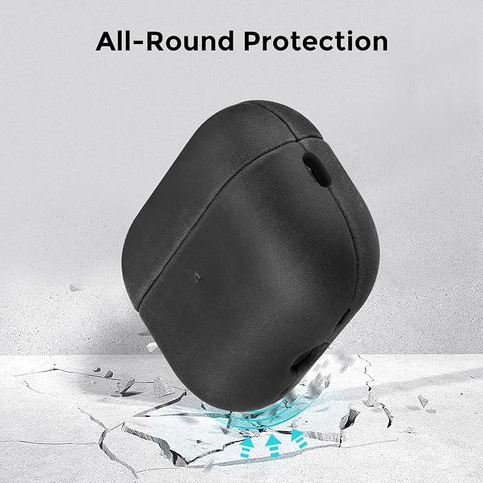 for AirPods Pro 2 Case Crazy Horse Leather, Handcrafted Vintage Genuine Leather Shockproof Protective Cover Accessories with Lanyard Compatible with AirPods Pro 2nd/1st Generation