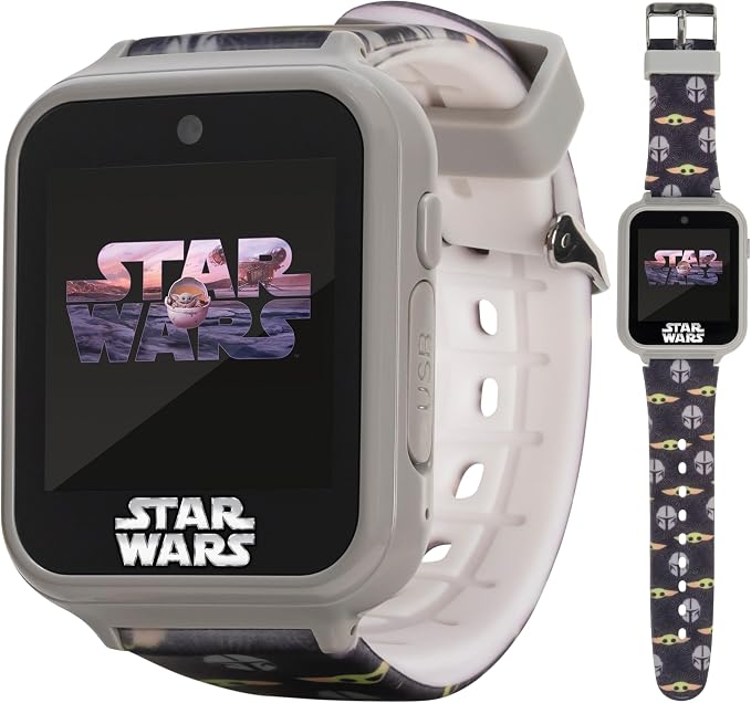 Star Wars Kids Interactive Smartwatch with 10 Watch Faces, Camera, Games, Alarm & Step Counter, Officially Licensed, Fits Wrists 5.5'' to 8''