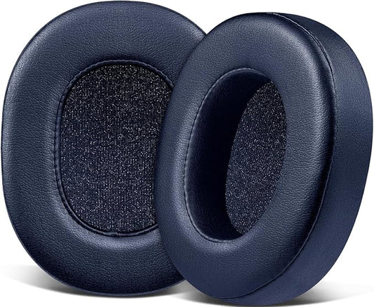SOULWIT Replacement Earpads for Skullcandy Hesh 3/ANC/Evo & Crusher Wireless/ANC/Evo & Venue ANC Over-Ear Headphones, Ear Pads Cushions with Protein Leather, Noise Isolation Foam - Navy Blue