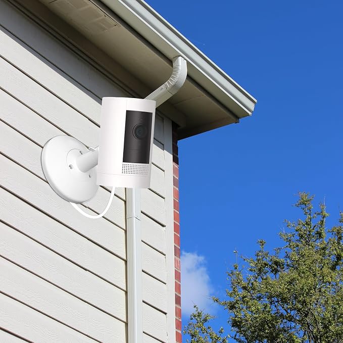 Hardwired Kit for Ring Cams (Outdoor Cam Plus, Stick Up Cam, Spotlight Cam Pro/Plus), IP67 Waterproof Design for Outdoor or Indoor Use,White