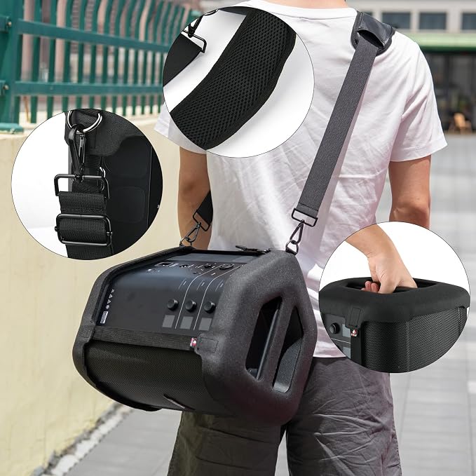 Travel Carrying EVA Case for Bose S1 Pro+, EVA Case Protective Replacement Cover w Shoulder Strap, Travel Carry Holder Pouch for Bose S1 Pro+