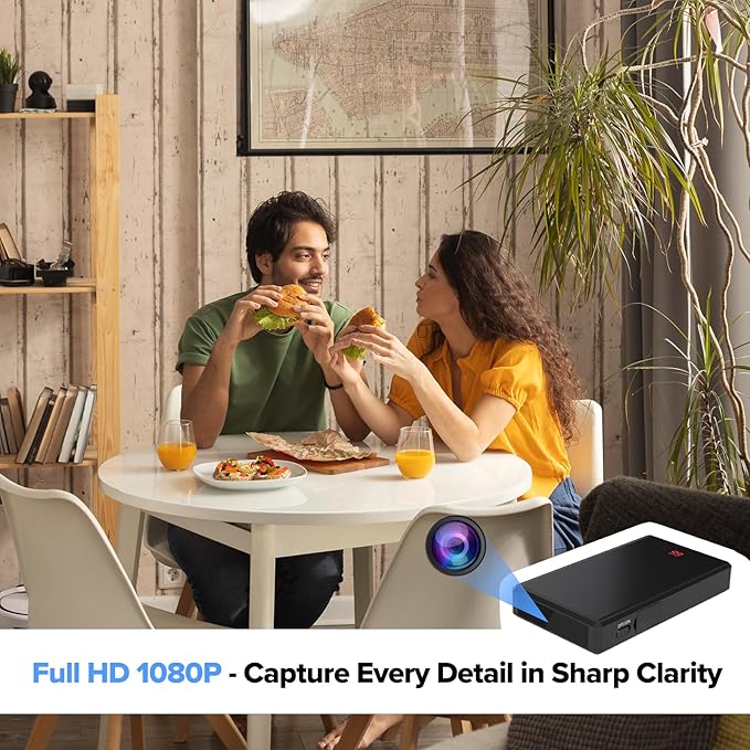 HiSpyCam Full HD 1080p WiFi Security Camera - Wireless Nanny Cam - Night Vision Indoor/Outdoor Use - Local/Cloud Storage