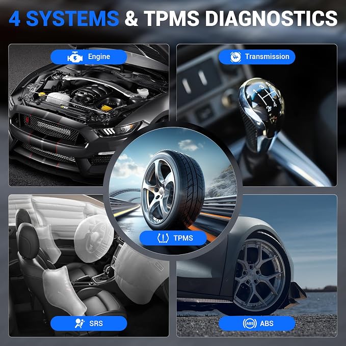 XTOOL TP380 TPMS Programming Tool & OBD2 Scanner: 2026 2-in-1 Car Diagnostic Tool, TPMS Relearn/Reset, 5 System Diagnosis, 13+ Service Functions(Oil/BMS/ABS), Lifetime Free Updates, No Subscription