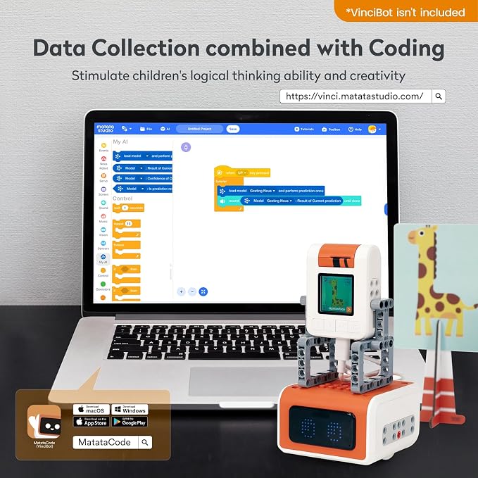 Vincibot Coding Robot with AI Vision Kit for Kids 8-12