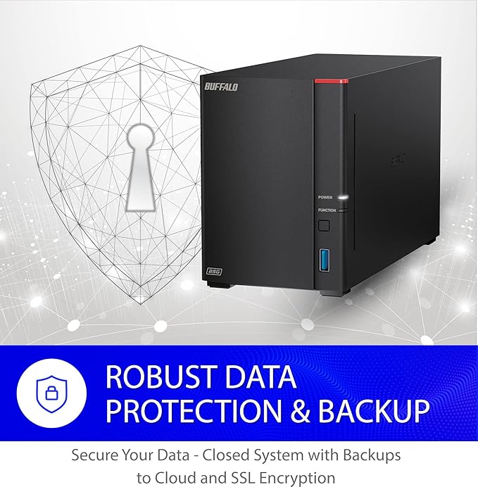 BUFFALO LinkStation SoHo 720 2-Bay Professional Office NAS 8TB (2x4TB) with Hard Drives Included