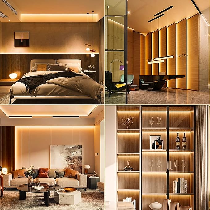 PAUTIX COB LED Strip Light White CCT Tunable 3200LEDs,CRI90+ 16.4ft/5m Dimmable 2700K-6500K 24V LED Tape Light,for Under Cabinet Bedroom Kitchen TV Mirror DIY Lighting(Adapter & Dimmer NOT Included)
