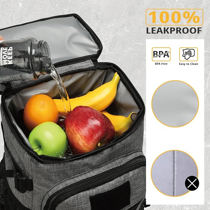 25L Backpack Cooler Keep All Drink Cold for Long Periods of Time Cooler Backpack Insulated Waterproof Portable High Durability Small Cooler Backpack with Compartment for Hiking Camping Beach