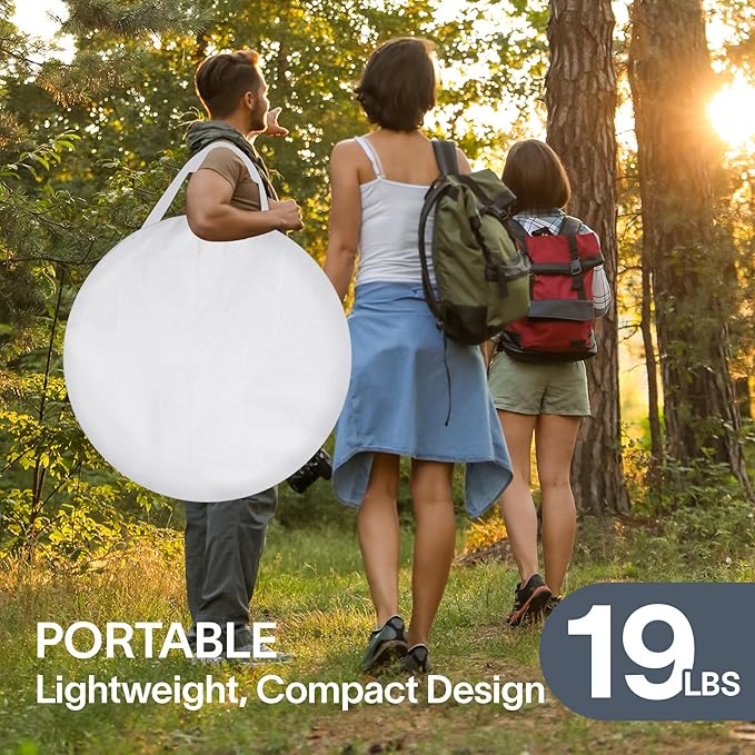 Alvantor Pop Up Screen House Tent, Instant Outdoor Gazebo with Mosquito Netting & UPF 50+ Sun Protection, Portable Canopy Shelter for Patio, Backyard, Camping (2-10 Person)