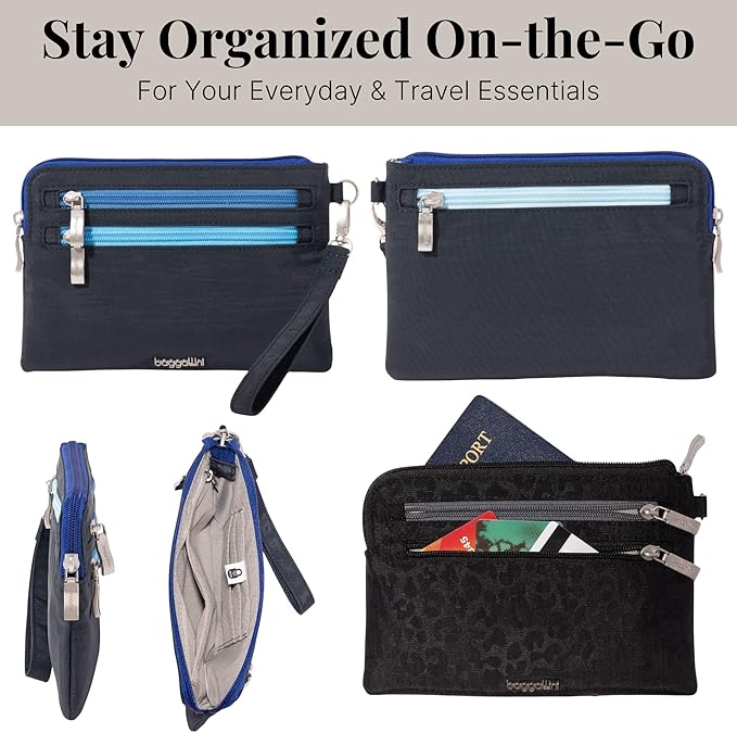 Baggallini Women's Rfid Currency Organizer Wristlet