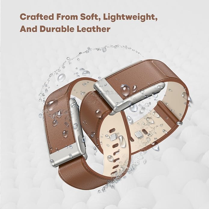 DADO Luxe Tapered Leather Replacement Band Compatible with WHOOP 5.0, One, Peak, and Life Fitness Tracker – Durable & Comfortable | Not for Whoop Gen 4