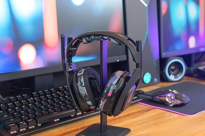 WC Mod Kit A50 - Cooling Gel Earpads + Headband Replacement for Astro A50 Gen 4, Gen 5 & A50X by Wicked Cushions | Enhanced Comfort, Cooling & Durability | 90's Black