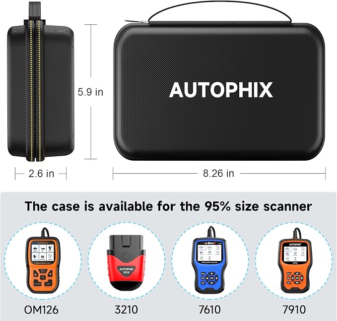 AUTOPHIX 7150P+ Fits for Ford OBD2 Scanner with AUTOPHIX Storage Bag Protective Case