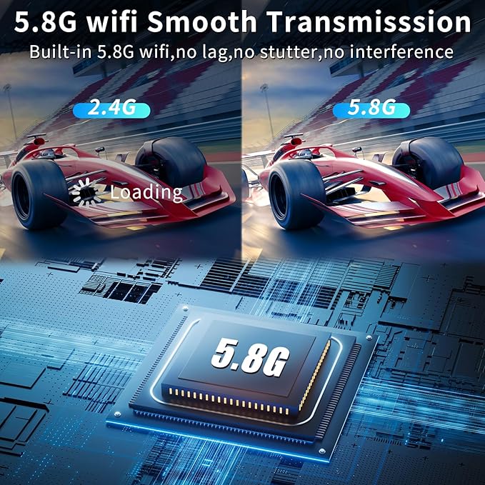 Wireless HDMI Transmitter and Receiver 328ft/100m Extender 4K Decode Input 1080P Output Plug&Play Portable 2.4G/5.8G for Video and Audio to Monitor from PC/Projector/TV Box,with LED Display
