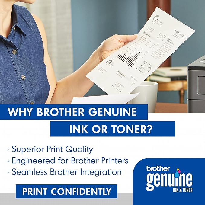 Brother Genuine Toner Cartridge, TN820, Replacement Black Toner, Page Yield Up to 3,000 Pages, Amazon Dash Replenishment Cartridge (Pack of 3)