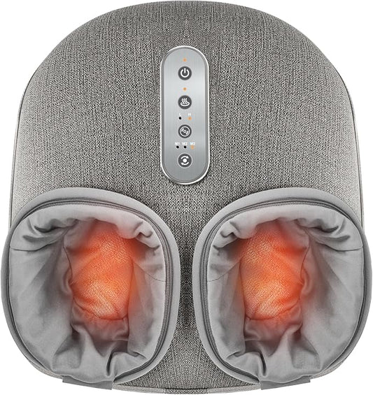 Medcursor Foot Massager with Heat - Shiatsu Deep Kneading, Delivers Relief for Tired Muscles and Plantar, Multi-Level Settings & Adjustable Intensity for Home, Gifts for Women Mom