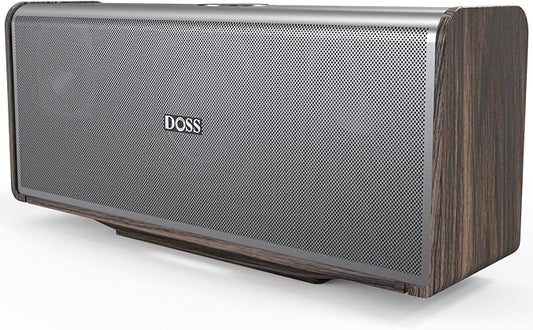 DOSS SoundBox Ultra Bluetooth Speaker with 2.1 Channel Audio, 80W Superior Sound with Deep Bass, Two DSP Technologies, 18H Playtime, BT 5.3, Wireless for Home, Office, Livingroom-Grey