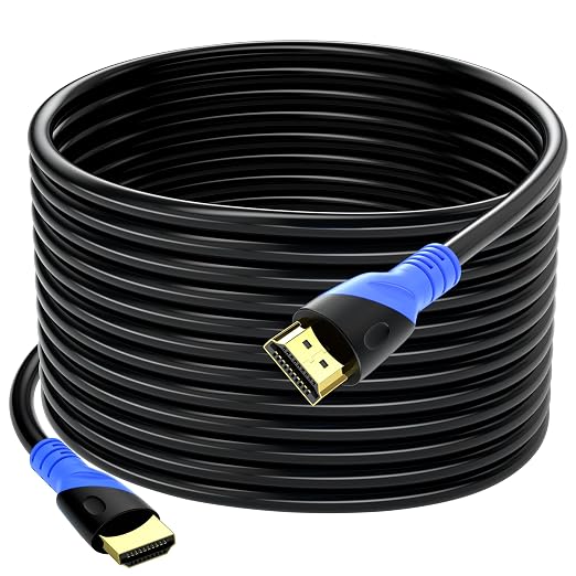 4K HDMI 65 FT Cable (HDMI 2.0,18Gbps) Ultra High Speed Gold Plated Connectors,Ethernet HDMI Cord, 4K@60HZ 2K 1080P 3D ARC Compatible with UHD TV Monitor Laptop Xbox PS4/PS5 ect(20m)