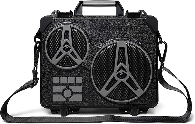 ECOXGEAR: EcoJourney Bluetooth Speaker with Dry Storage 50+ Hours of Playtime 100% Waterproof IP67 Rugged and Loud(Gray)