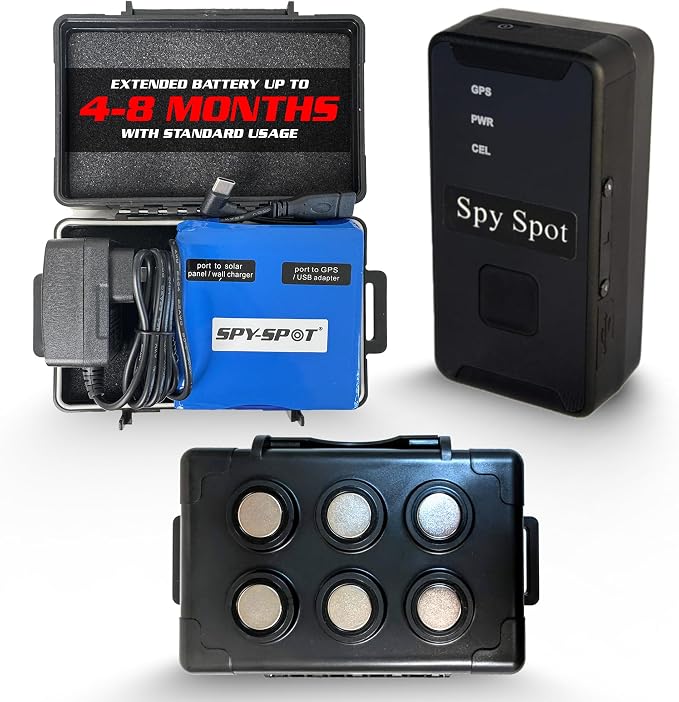 SpySpot 4G LTE GPS Tracker GL320MG with Weatherproof Magnetic Case & Extended Battery - Real-Time Vehicle & Asset Tracking Device - Smartphone Tracking App - Subscription Required