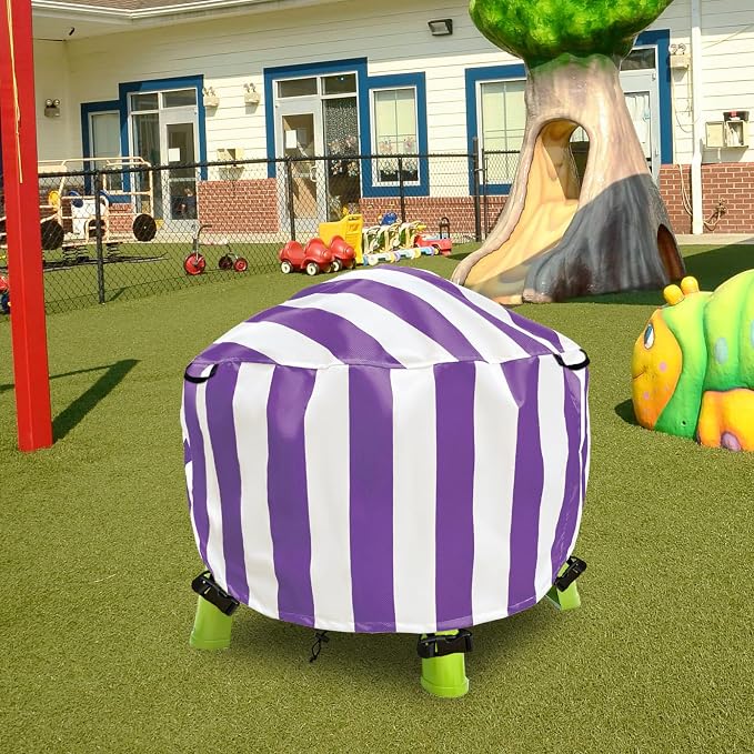 Water Table Cover Spiralin' Seas Waterpark Outdoor Sand Water Play Table Cover 34X34X18 inch-(Cover only)-Purple