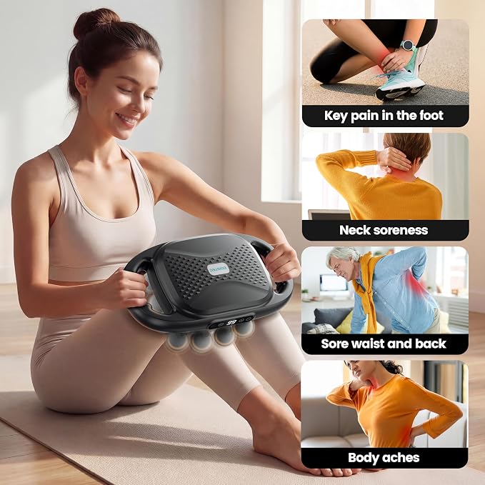 16 Head Massage Gun Deep Tissue Percussion Massager for Pain Relief, 3600mAh Long Battery Life Muscle Massager with 99 Intensities & 9 Modes, Ultra-Quiet Electric Back Massager Father Day Gifts