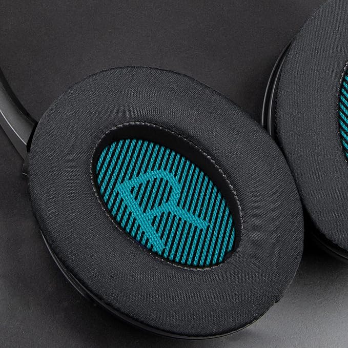 SoloWIT Cooling-Gel Earpads Cushions for Bose Headphones, Replacement Ear Pads for Bose QuietComfort 15 QC15 QC25 QC2 QC35/Ae2 Ae2i Ae2w/SoundTrue & SoundLink Around-Ear & Around-Ear II - Dark Green