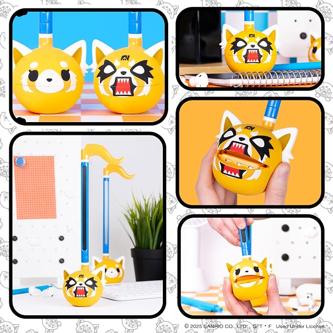 Otamatone Special Edition Sanrio (Aggretsuko - Rage) - Fun Electronic Musical Toy Synthesizer Instrument by Maywa Denki (Official Licensed) [Includes Song Sheet and English Instructions]