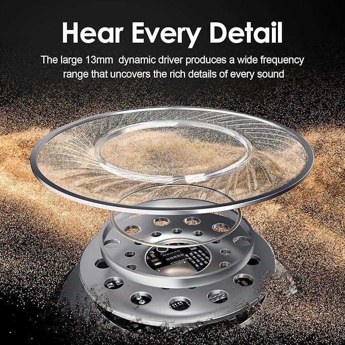 Bluetooth Headphones, 150H Playtime Wireless Bluetooth Earbuds with Earhooks, w/Mic in-Ear Magnetic Neckband Earphone, IPX7 Sweatproof Deep Bass Headset for Home, Traveling, Outdoor, Business Trips