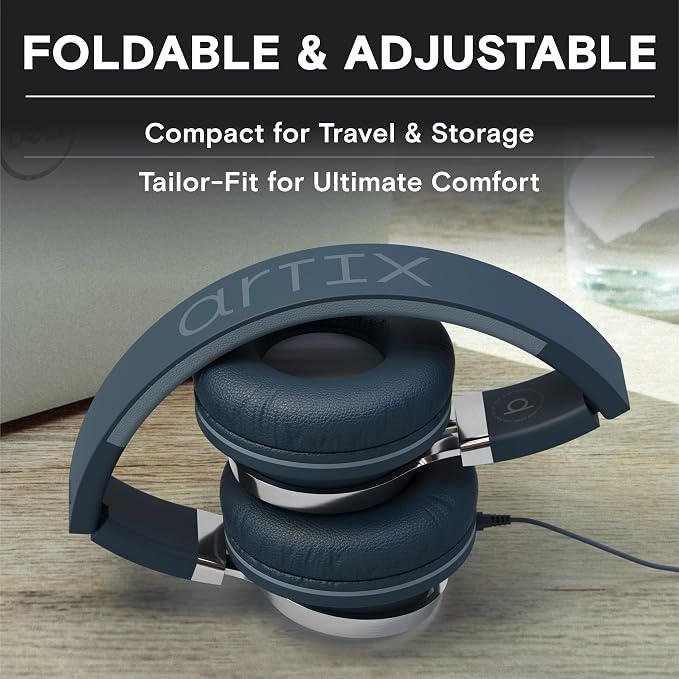ARTIX USB C Headphones Wired for Kids & Adults with Mic & Volume Control, Type C Wired Headphones for iPhone 17, 16, 15, Samsung, Android - USBC Teens Corded Head Phones for Laptop, Computer, Tablet