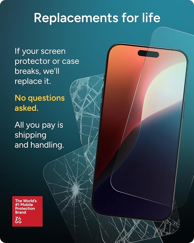 ZAGG Invisbleshield Glass Fusion+ - Engineered Hybrid Glass - Screen Protector - Made for Apple Watch SE 3/6/ SE (2020)/ 5/4 (40mm)