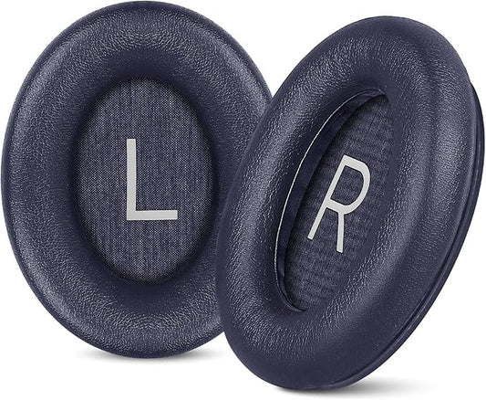 Aurivor Replacement Ear Pads for Bose QuietComfort 45 35 ii (QC45 QC35) Headphones, Earpads Cushions for QC SE SC & New Quiet Comfort (Deep Bass), with Softer Foam & Protein Leather (Midnight Blue)