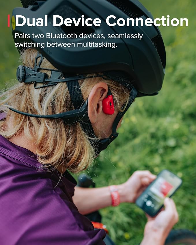 SUUNTO WING - Open ear, bone conduction headphones. Made for sports, waterproof, safety lights, bluetooth