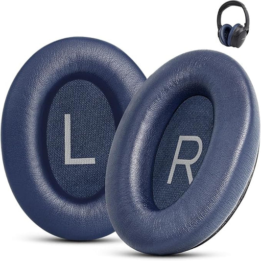 Ear Pads Replacement for Bose QuietComfort 45 (QC45) - GEVO Earpad Cushions for QuietComfort SE (QC SE) Wireless Over-Ear Headphones with Protein Leather Noise Isolation Memory Foam (Midnight Blue)