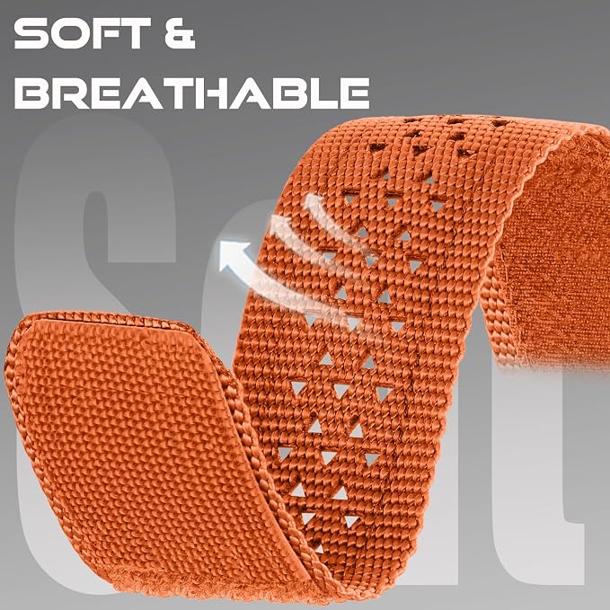 Bandletic Compatible with Apple Watch Ultra 3 2 Band 49mm for Men - Soft Breathable Nylon Magnetic FIDLOCK Hook Buckle Wristband for iWatch Series 11/10 46mm, 9/8/7 45mm, SE/6/5/4 44mm, 3/2/1 42mm