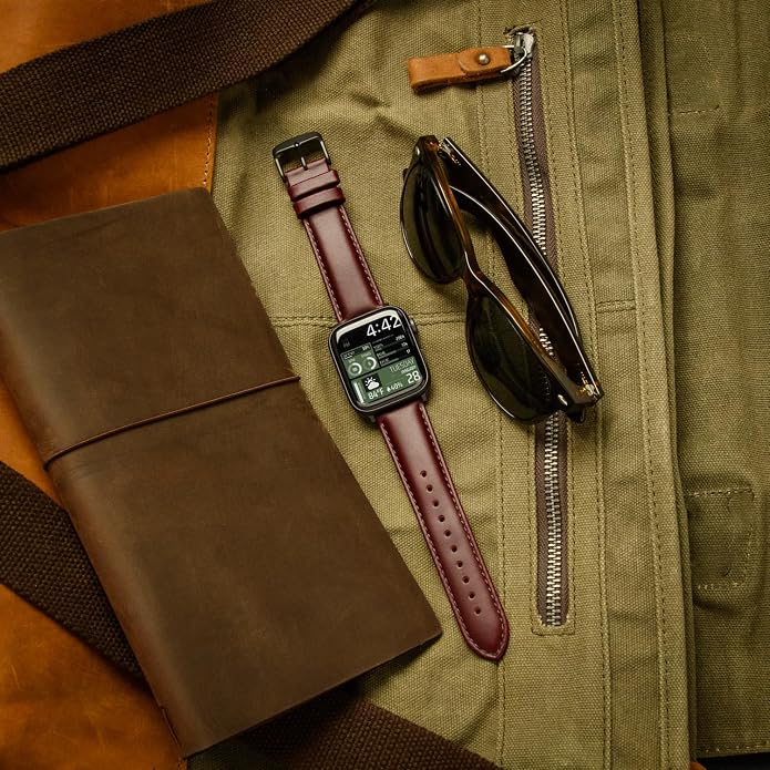 Archer Watch Straps - Top Grain Leather Watch Bands for Apple Watch