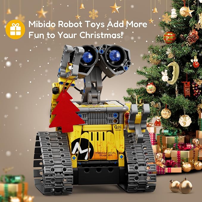 Mibido 5in1 Remote & App-Controlled Robot Dinosaur Building Kit, Educational STEM Projects Coding Set Christmas Birthday Creative Gifts for Kids Aged 6 7 8 9 10 11 12+
