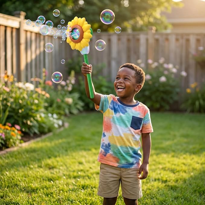 2-in-1 Water Sprinkler Toys for Aldult,Outdoor Garden Lawn Watering Toys with Water Tentacles,Attaches to Garden Hose,Summer Spray Water Fun Toys (Sunflower)