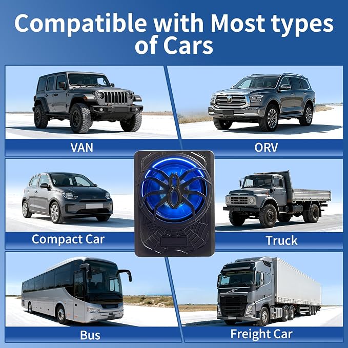 10" Slim Car Subwoofer 1200W Underseat Powered Subwoofer Car Audio Subs for Trucks Active Bass Speaker for Car Built-in Amplifier with Blue LED Ambient Light Low & High Level Inputs