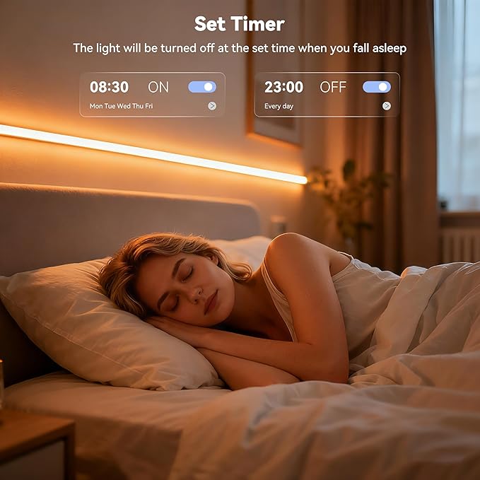 MIWISE RGB COB LED Strip Light,Color Changing LED Strip Lights Compatible with Alexa/Google,24V Music Sync Bright Flexible LED Tape Lighting for Bedroom,Kitchen,Bar,Under Cabinets,DIY Decoration,20ft