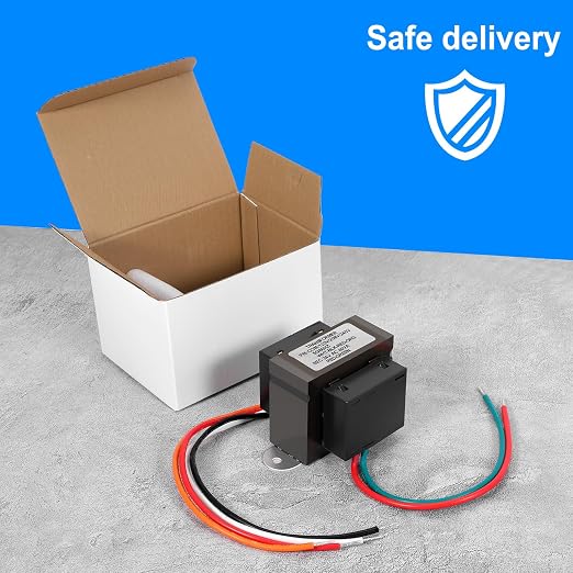 Control Transformer 24V 40VA, Multi-Tap 120/208/240V to 24VAC Industrial Power Transformer with Foot Mount for HVAC Furnace, Relays, and Gas Valves (24V 40VA)